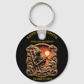 Brandweerkazerne van alledaagse helden sleutelhanger (Achterkant)