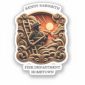 Brandweerkazerne van alledaagse helden sticker (Voorkant)