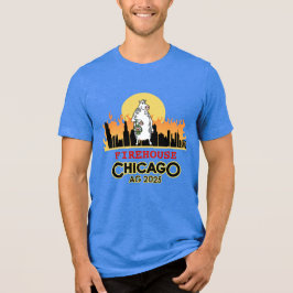 Brandweerkazerne van de mannen in het Chicago T-sh Tri-Blend Shirt