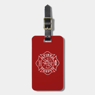 Brandweerkleding/brandweerman Maltese Bagagelabel
