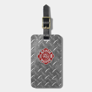 Brandweerkleding/brandweerman Maltese Bagagelabel