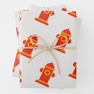 Brandweerkraan Feestcadeau Inpakpapier Vel