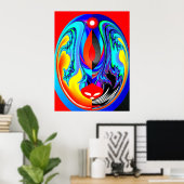 Brandweerkunst Poster (Thuiskantoor)