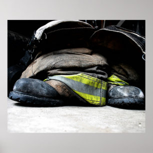 Brandweerlaarzen Poster