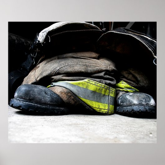 Brandweerlaarzen Poster (Voorkant)