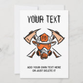 Brandweerlieden. Brandweer. Cadeauidee Kaart (Voorkant)