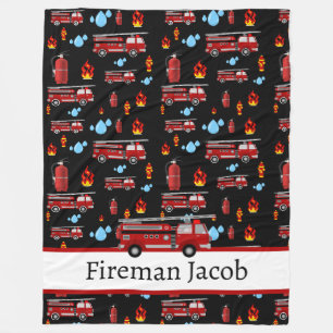 Brandweerlieden Brandweermannen Brandweerman Brand Fleece Deken