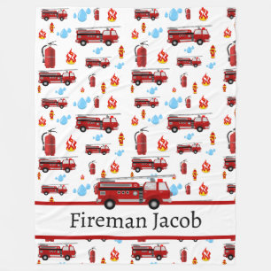 Brandweerlieden Brandweermannen Brandweerman Brand Fleece Deken