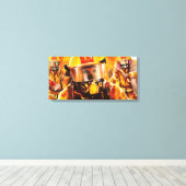 Brandweerlieden Canvas Afdruk (Insitu (Houten vloer))