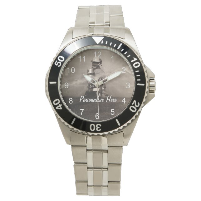 Brandweerlieden op het werk horloge (Voorkant)