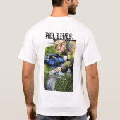 Brandweerlieden redden levens t-shirt (Achterkant)