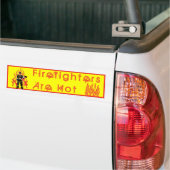 Brandweerlieden zijn hete Bumpersticker (Op Truck)