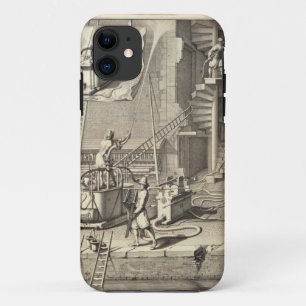 Brandweermachines, uit een boek over brandbestrijd iPhone 11 hoesje