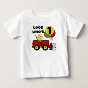 Brandweerman 1e verjaardag Tshirts en geschenken