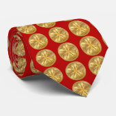 Brandweerman 5 Bugle Gold Medallion Stropdas (Opgerold)