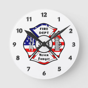 Brandweerman 9/11 ronde klok