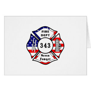 Brandweerman 9/11 Vergeet nooit 343