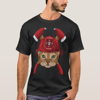 Brandweerman Abyssinian brandweer Jongens Kinderen T-shirt