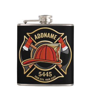 Brandweerman ADD NAAM Brandweerkazerne Afdeling Ba Heupfles