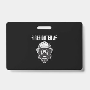 brandweerman AF Gasmasker Funny Firefighter Badge