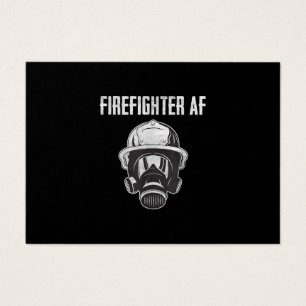brandweerman AF Gasmasker Funny Firefighter Visitekaartje
