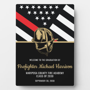 Brandweerman Afstudeerfeest Brandweerman Welkom Fotoplaat