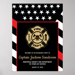 Brandweerman Brandweer Brandweerman Pensioen Poster