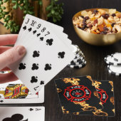 Brandweerman | Brandweer Vlammen Rode Schild Pokerkaarten (Insitu)