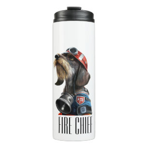 Brandweerman, brandweerman, Dachshund Thermosbeker