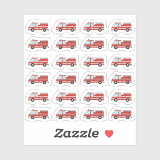 Brandweerman Brandweerman Shift Work Planner Sticker (Vel)