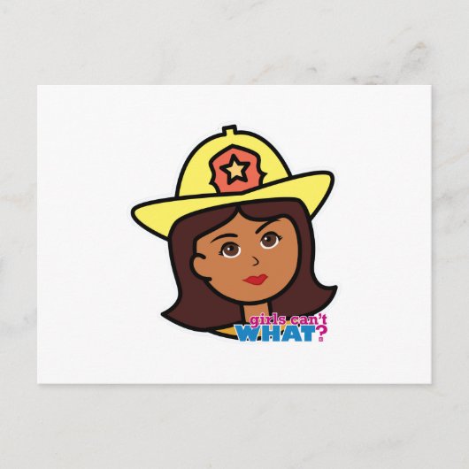 brandweerman briefkaart (Voorkant)