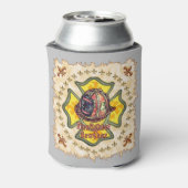 Brandweerman broer blikjeskoeler (Blikje Achterkant)