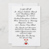 Brandweerman bruiloft uitnodiging (Achterkant)