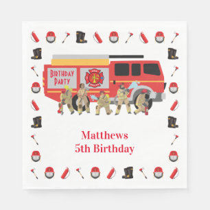 Brandweerman Child Birthday Party Theme Design Servet