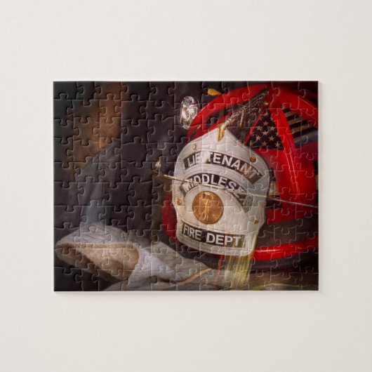 Brandweerman - De pet van de luitenant Legpuzzel (Horizontaal)