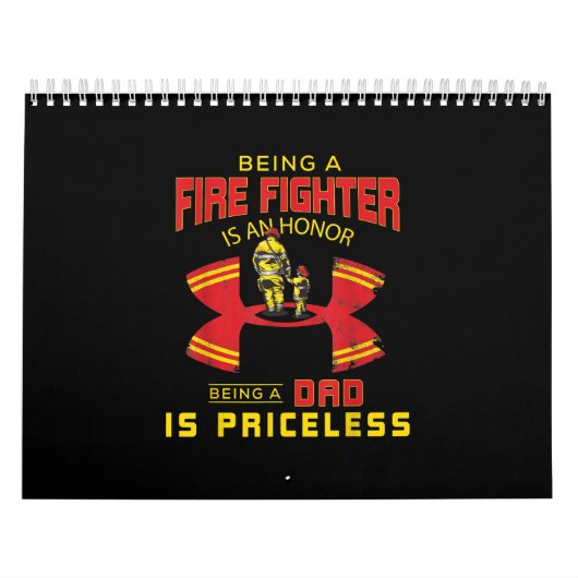 brandweerman - een brandweervader kalender (Hoes)