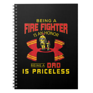 brandweerman - een brandweervader notitieboek