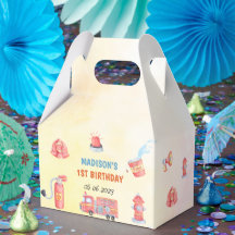 Brandweerman eerste verjaardag brandweerauto