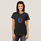 brandweerman Emt ons Vlag Emt brandweerman 1 T-shirt (Voorkant volledig)