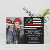 Brandweerman Fire Academy Afstuderen Brandweerman  Kaart (Staand voorkant)