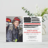 Brandweerman Fire Academy Afstuderen Brandweerman  Kaart (Staand voorkant)