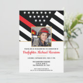 Brandweerman Fire Academy Afstuderen Brandweerman Kaart (Staand voorkant)