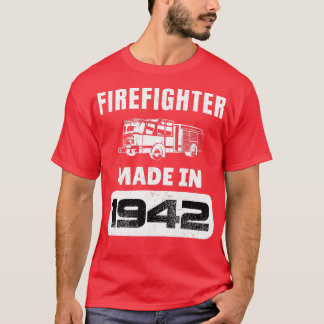  brandweerman geboren in 1942 81 jaar oud vaarwate t-shirt