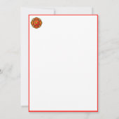 Brandweerman Geluid Alarm Bedankkaart (Achterkant)