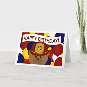 Brandweerman - Happy Birthday Brandweerman Hero! Kaart