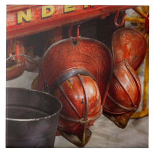 Brandweerman - Hats - Ik meldde me vrijwillig aan Tegeltje