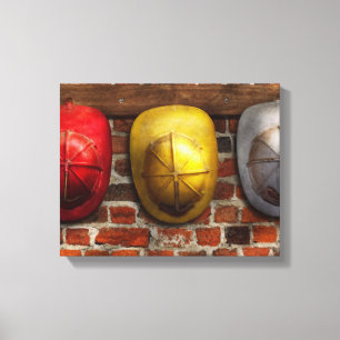 Brandweerman - Hats - Kies een hoed, elke hoed Canvas Afdruk
