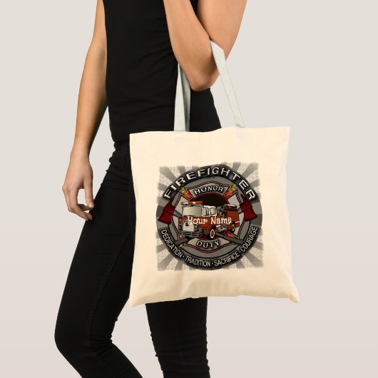 Brandweerman Honor canvas tas (Voorkant (product))