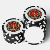 Brandweerman Maltese Cross Poker Chips (Opstapeling)