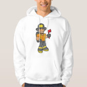 Brandweerman met een bijl hoodie (Voorkant)